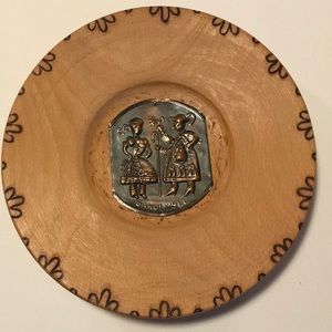 Hungarian Wooden Plate - Bakonybel Hungary wooden art wall hanging plate